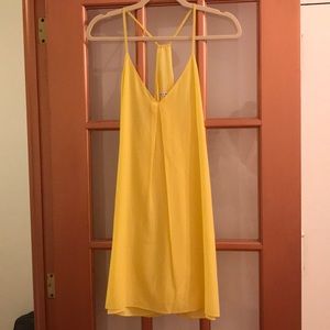 Yellow Alice and Olivia Racerback dress